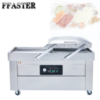 Electric Double Chambers Vacuum Packaging Material Making Machine Portable Vacuum Sealer Chicken Packing Machine