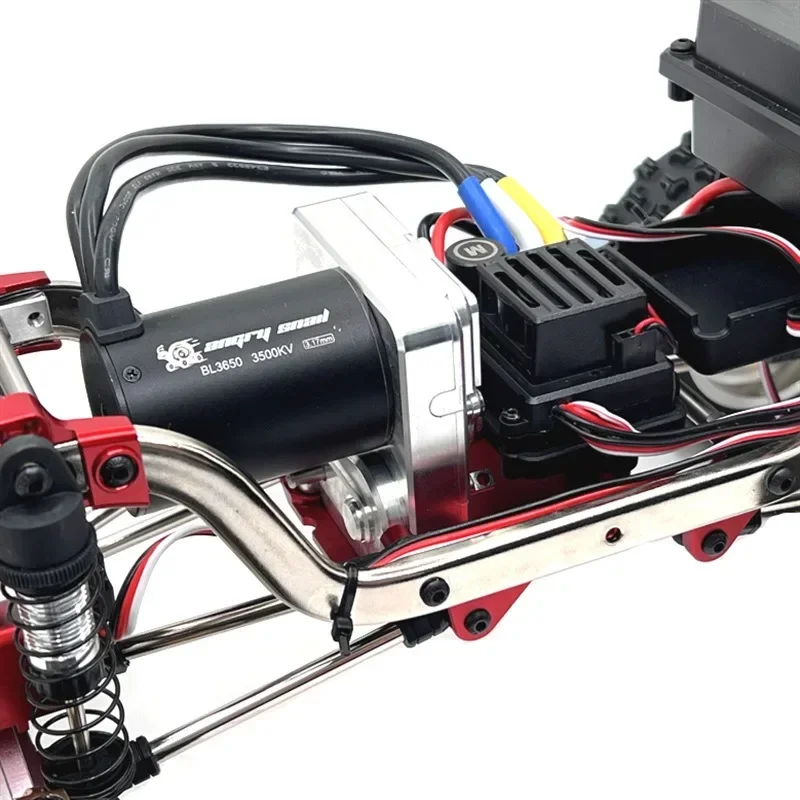 Ingranaggio motore di montaggio del cambio in metallo per Hyper GO MJX H12Y H12Y + OP Accessori Parti di aggiornamento in metallo RC Crawler Car Truck Buggy