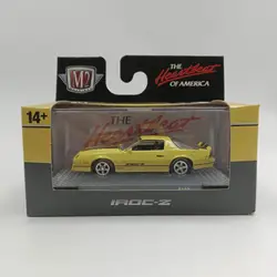 M2 machines 1/64 1985 IROC-Z yellow Die-cast alloy car model collection display child gift