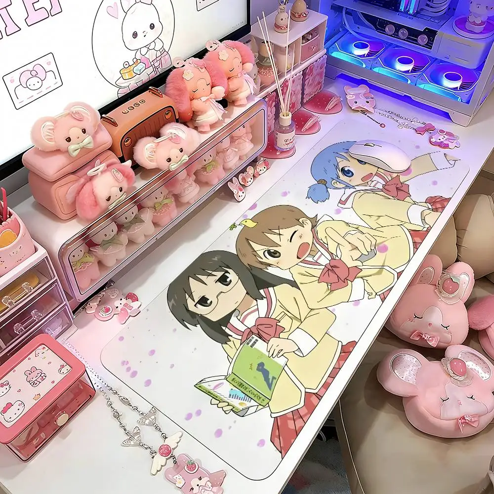 

N-Nichijou My Ordinary Life Mouse Pad Gaming Deskmat Sakura Mousepad Anime Office Carpet Gamer Keyboard Computer Desks