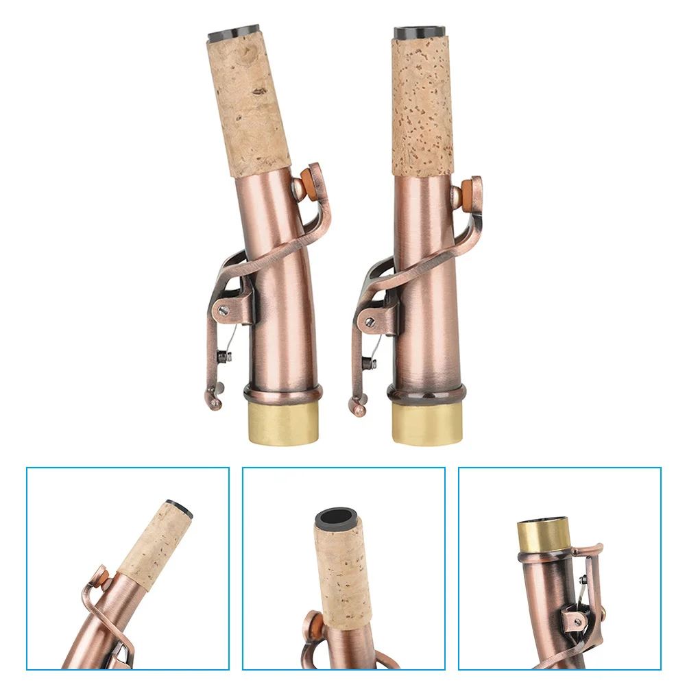 

2 шт. трубки для саксофона сопрано, многофункциональные, прочные, легкие, портативные, профессиональные, для тренировок