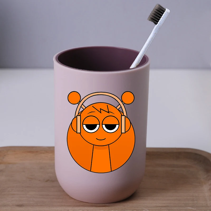 Sprunkis الإبداعية غسول الفم كوب الأطفال الكرتون أنيمي المنزل فرشاة الأسنان أكواب Kawaii كوب عصير الحليب زوجين الزجاج هدية عيد ميلاد #4
