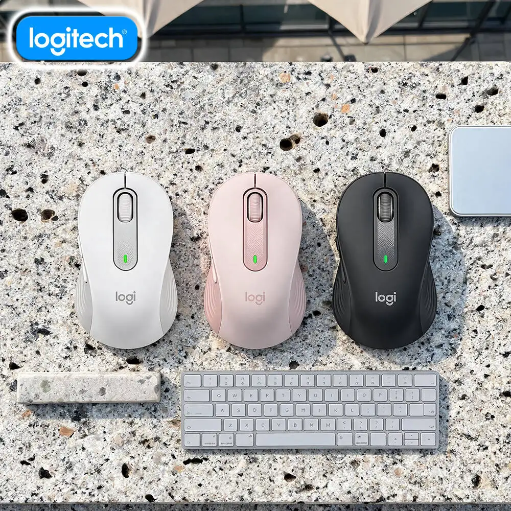 Logitech M750 Silent Mouse - 90% Noise Reduction Tech, Soft Comfort Grips, 24-Month Battery, Multi-Device Pick Tool