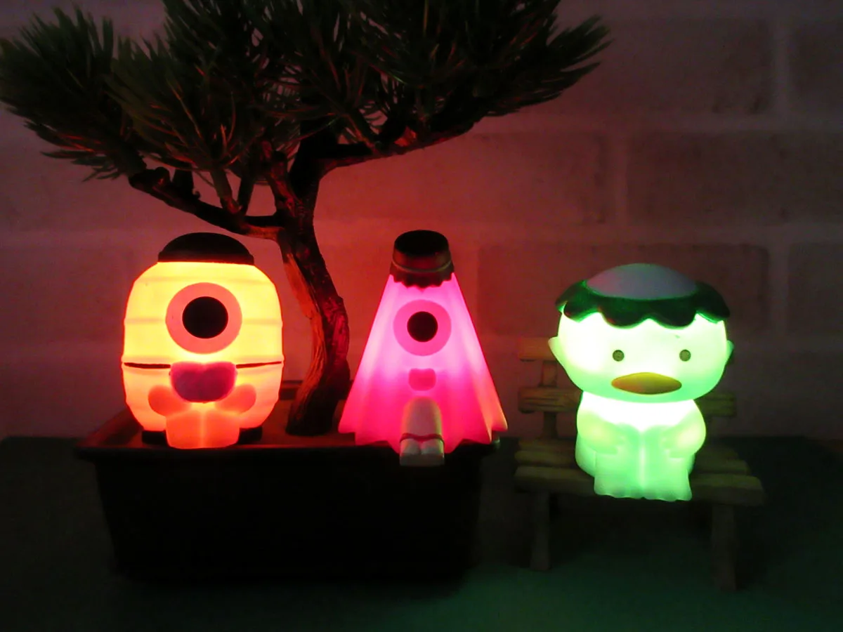 Original capsule toys cute "Hikaru Machiboke" Glowing "Left Waiting" – Yokai Edition Japanese spirits/monsters lighting figures view 2