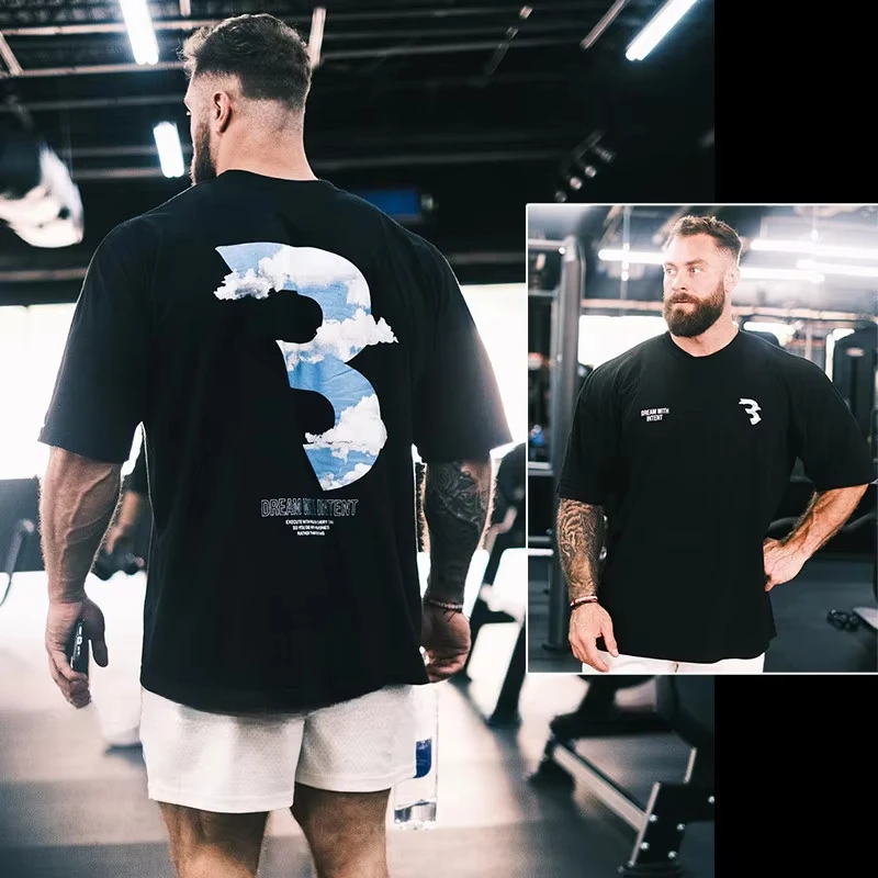 2026 New CBUM Chris Six Crown Fitness Training Gym Casual T-Shirt Men's and Women's Luxury Brand Top