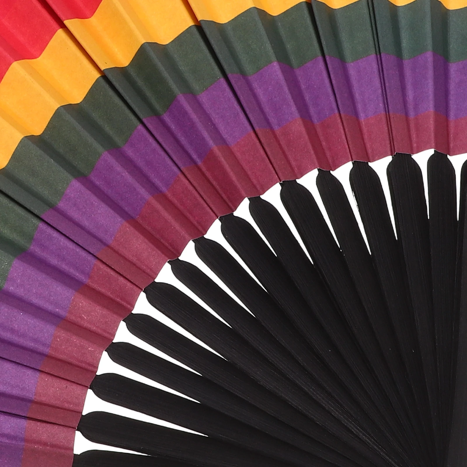 

Rainbow Bamboo Handheld Fans Foldable Decorative Fan for Party Home Wedding Cooling Summer Accessories Dancing