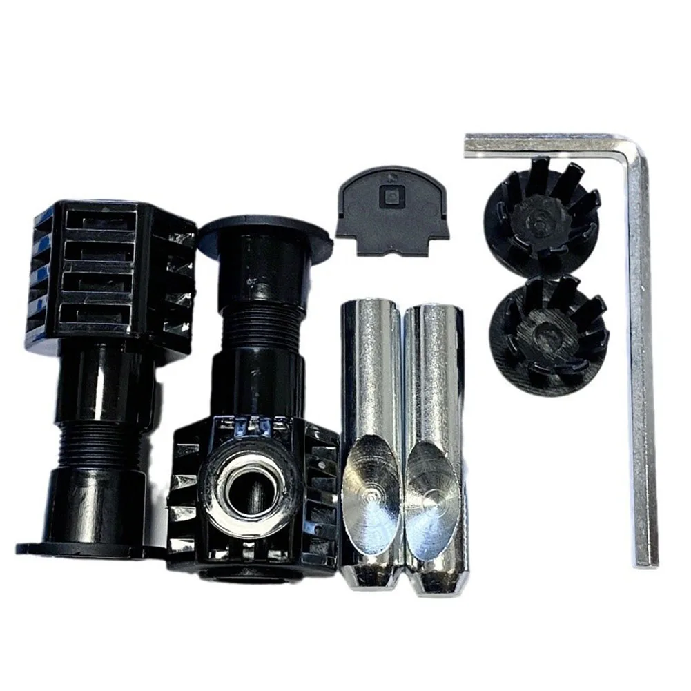 Complete toilet fixing components kit 1 pair for wall mounted toilets constructed from plastic and stainless steel for stability