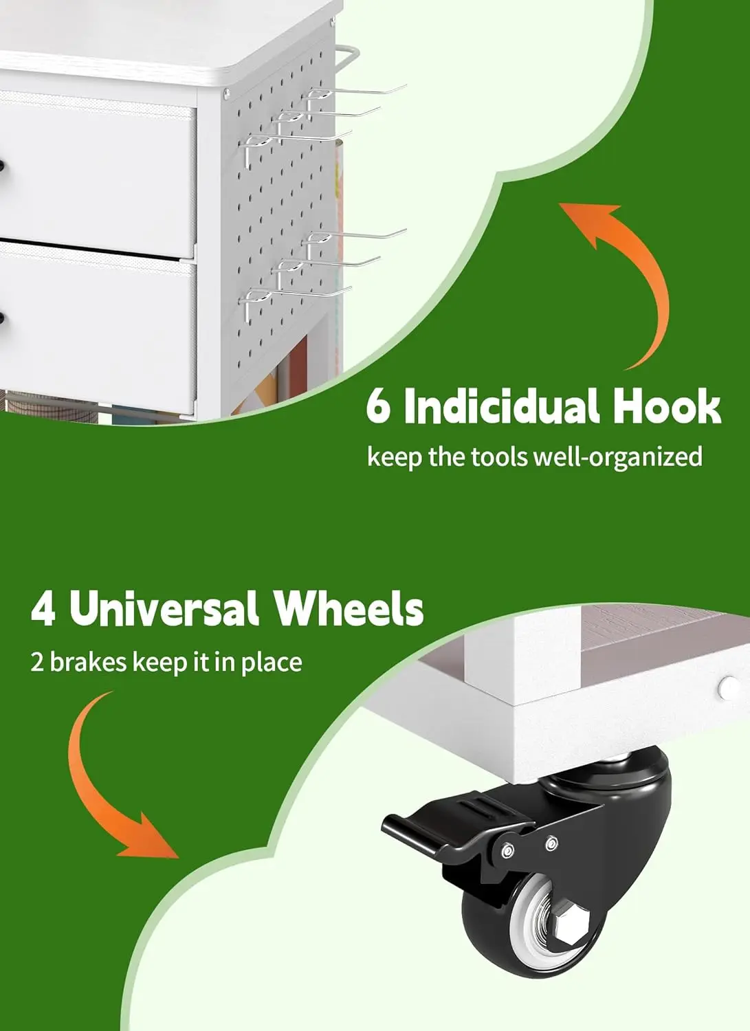 تخزين ورق التغليف، تخزين تغليف الهدايا الدوارة مع درجين من القماش، منظمات الحرف اليدوية والتخزين مع حقيبة هدايا شريطية، جديد