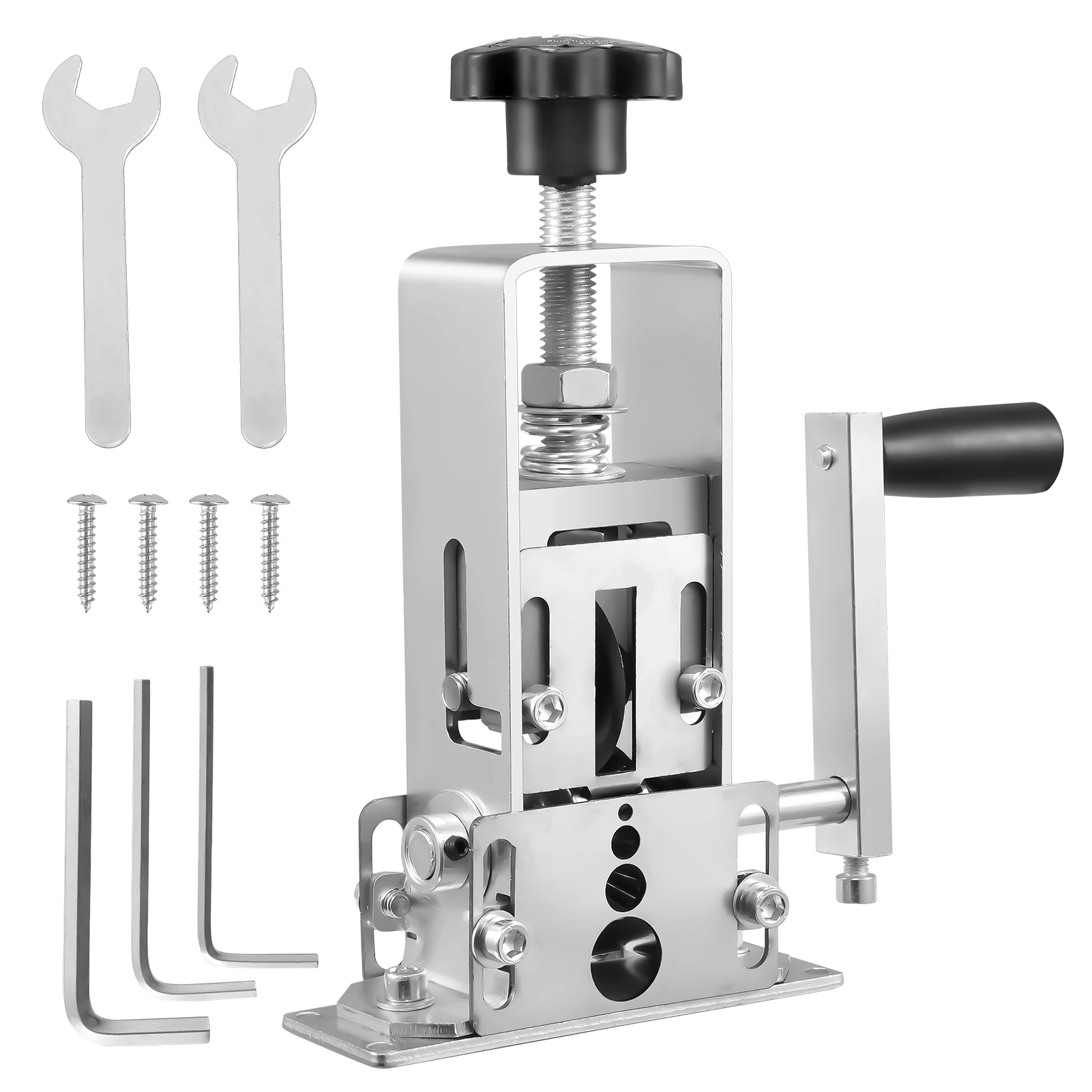 2-25mm Spellafili manuale Strumento spelafili portatile Manovella portatile e trapano elettrico Pelapatate per rottami di rame alimentato