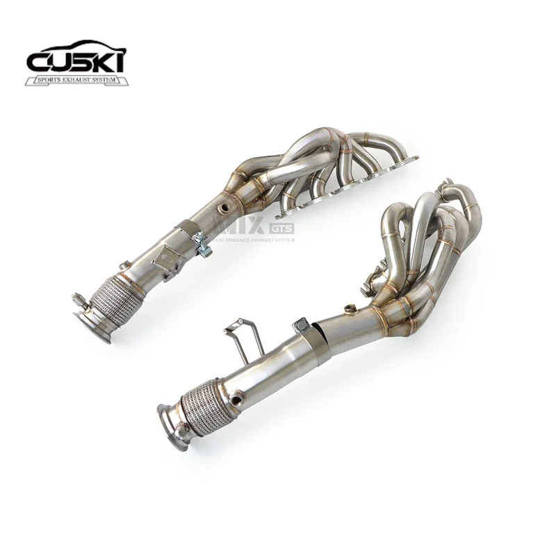 

Выпускной коллектор подходит для AUDI R8 V10 5.2L 2010-2019, выхлопные фитинги из нержавеющей стали, выхлопная система