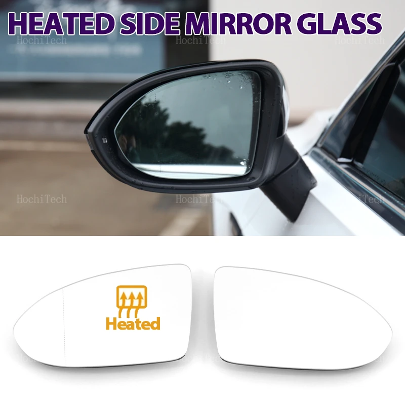 For Volkswagen VW Passat B8 Arteon GTE Alltrack Variant 2015-2023 Reversing Mirror Lenses Rearview Mirror Lenses Reflector Glass