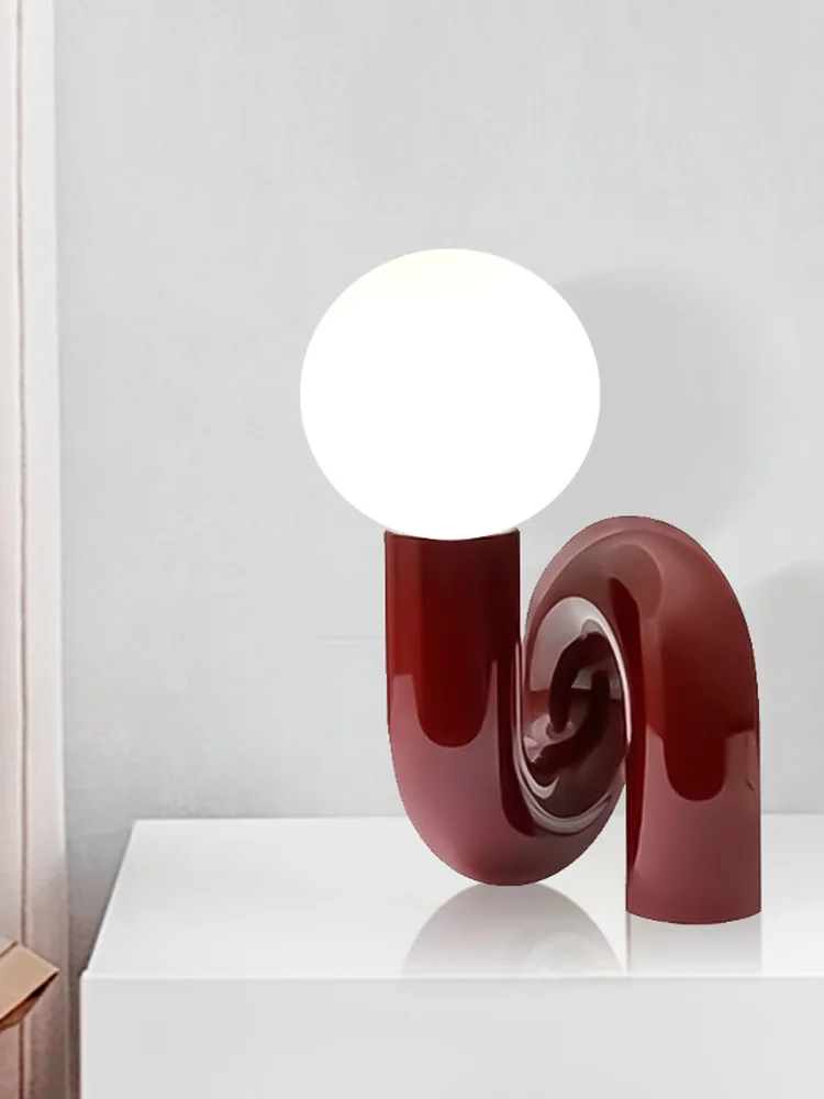 Imagem -04 - Criativo Vidro Bola Candeeiro de Mesa Living Room Bedside Lamp