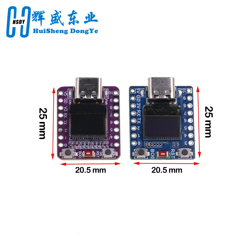 Papan Pengembangan ESP32-C3 OLED Dengan Modul OLED 0,42 Inci Wifi Bluetooth Papan Pengembangan Supermini ESP32