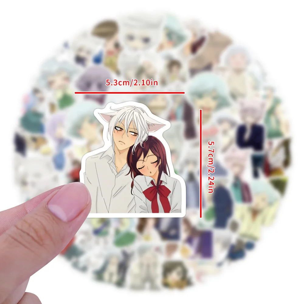 60pcs Cartoon Kamisama Kiss Graffiti Stickers PVC Material Decoration DIY Phone Notebook Scrapbook Waterproof Children's Sticker