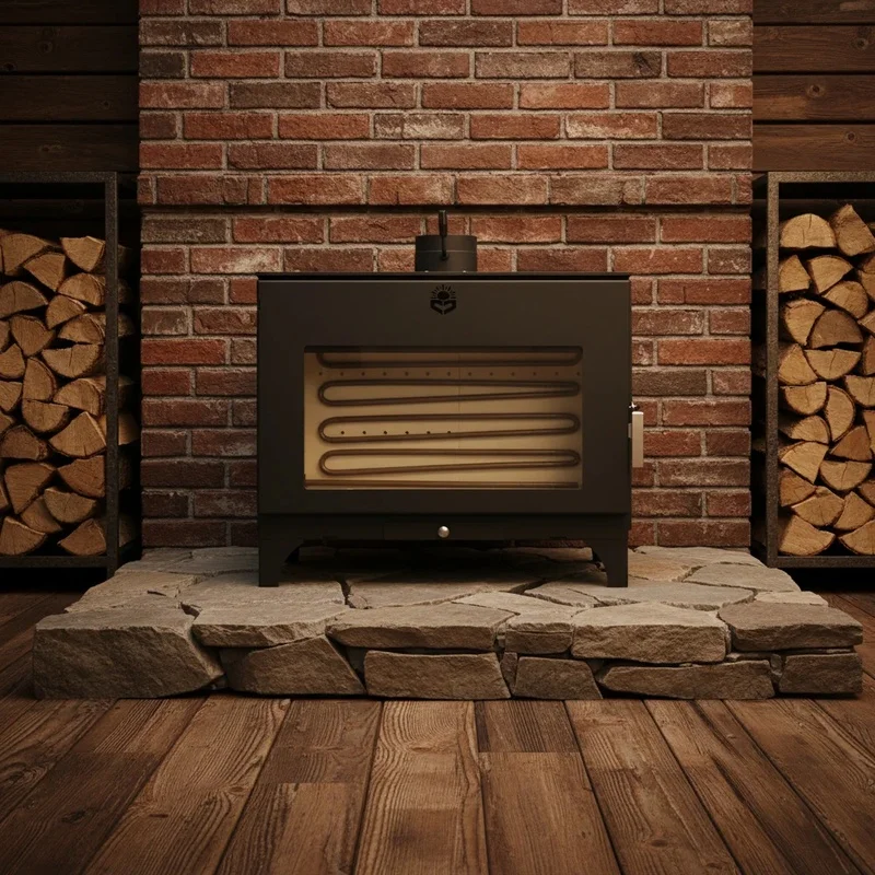 Factory Provide European Style High Output Indoor Use Wood Fireplace Without Remoto Control