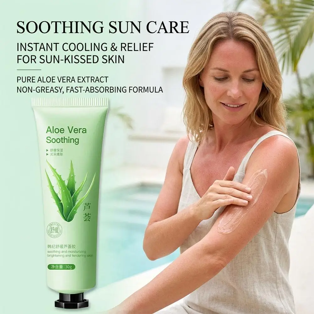 Soothing Aloe Vera Gel 30g Moisturizing Tender Whole Body Gel gel Post Sun Repair Gel Deep Hydration Body Care Products 1/3/5pcs