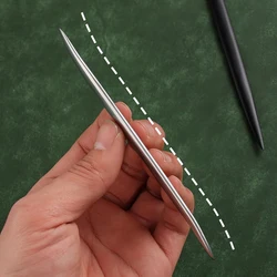 Multipurpose Leather Trimmer DIY Leathercraft Trimming Shaping Metal Rod Professional Polishing Burnishing Tool