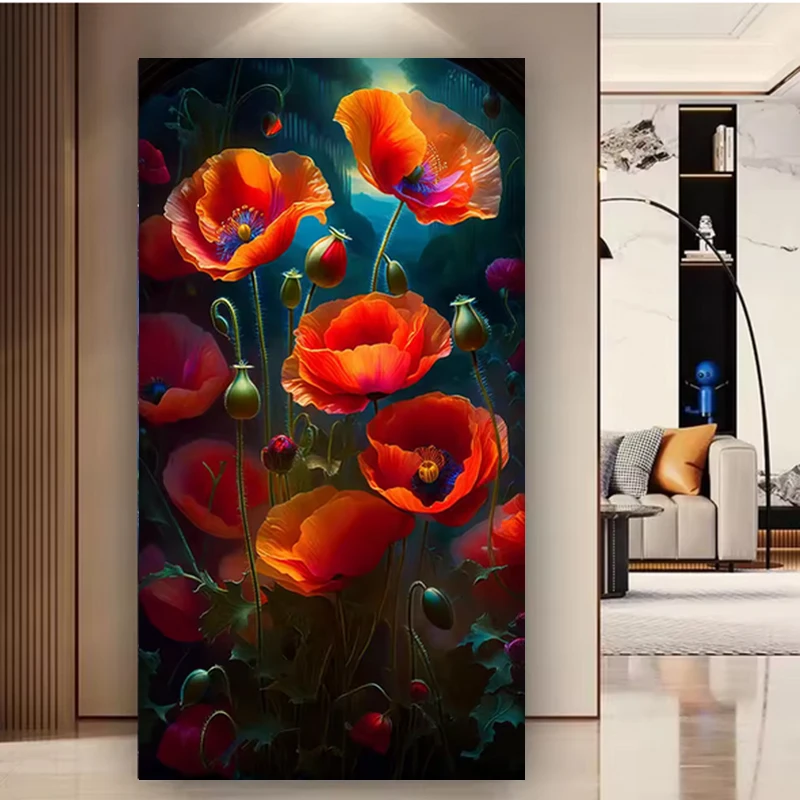 Red Poppy Flower Di… - image