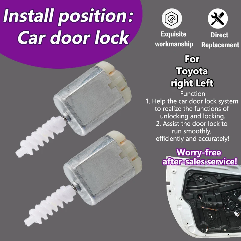 

AZGIANT FC-280SB-15240 Car Door lock with adjusting motor For Toyota Harrier Hybrid 12V DC copper wire accessories Right Left