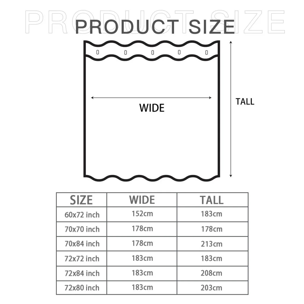 CHECK Pattern Shower Curtains  Waterproof Fabric Funny Bathroom Decor with Hooks Home Accessories