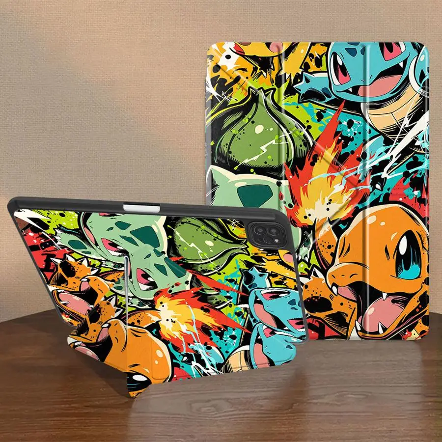 

Hot Anime Pokemon Tablet Case For iPad Pro 11th 10th 9th 8th 7th 12.9inch Mini 6 7 Pro 2025 Air 4 5 M3 M2 1 2 M4 11inch Holder