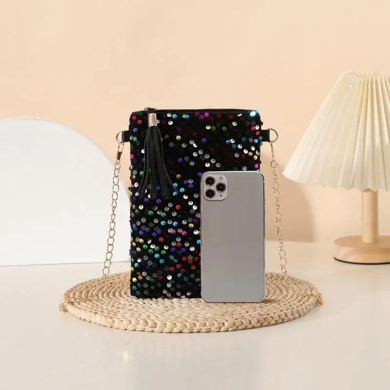 New Arrival Mini Sequins Shoulder Bag for Women Bling Evening Crossbody Purse Ideal Gift for Her for Night Club Party