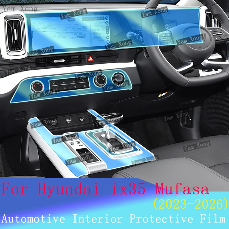 

Car interior Film suit For Hyundai ix35 Mufasa Center Console Protection Sticker Navigation screen Transparent Anti-scratch Film