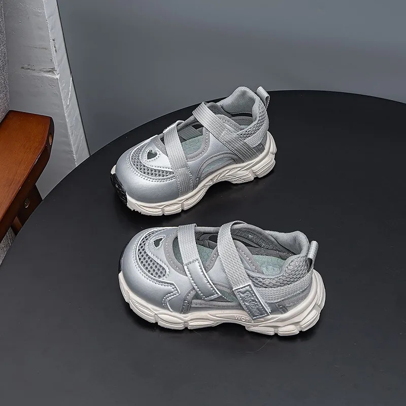 Kinder-Sportsandalen Atmungsaktives Mesh Mädchen Prinzessinnen-Freizeitschuhe Weiche Sohle 2026 Brandneue Kinder-Laufschuhe Rutschfest – Detail 5