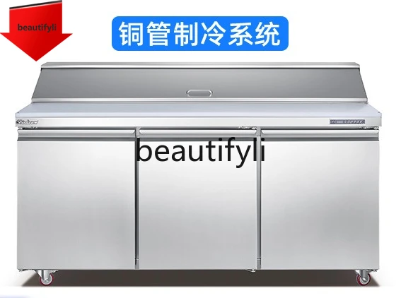 

A38 Stainless Steel Refrigerated Noodle Vegetable Fruit Salad Cabinet Frost-Free Commercial Equipment