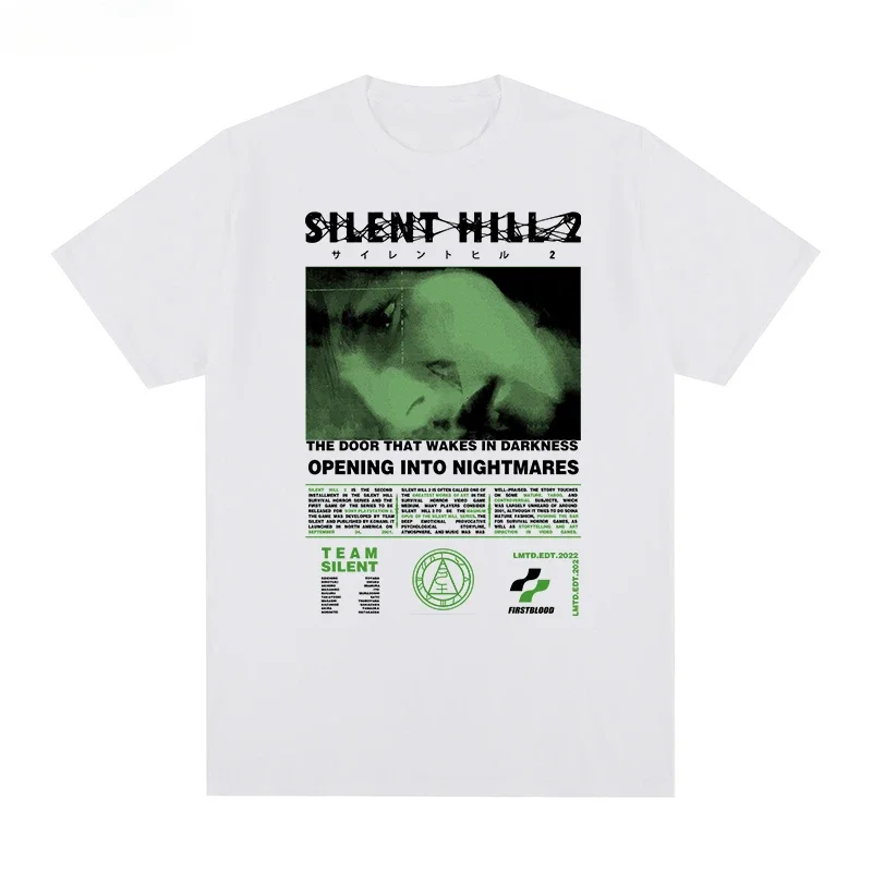 Men Silent Hill 2 T Shirts Clothing Casual Short Sleeve Round Neck Tee Shirt Adult T-Shirts women clothing