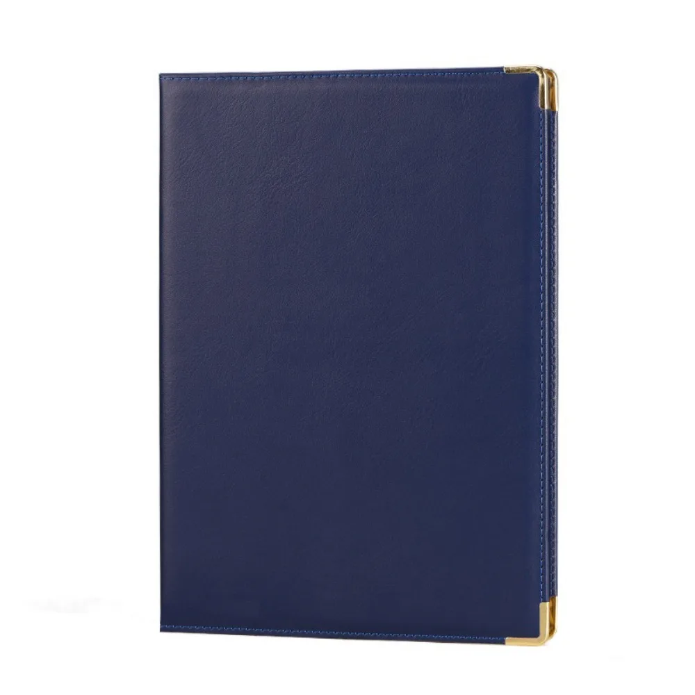 

PU Leather A4 Agreement Folder Protective Reinforced Edges Certificate Diploma Cover No Inserts Corner Slots