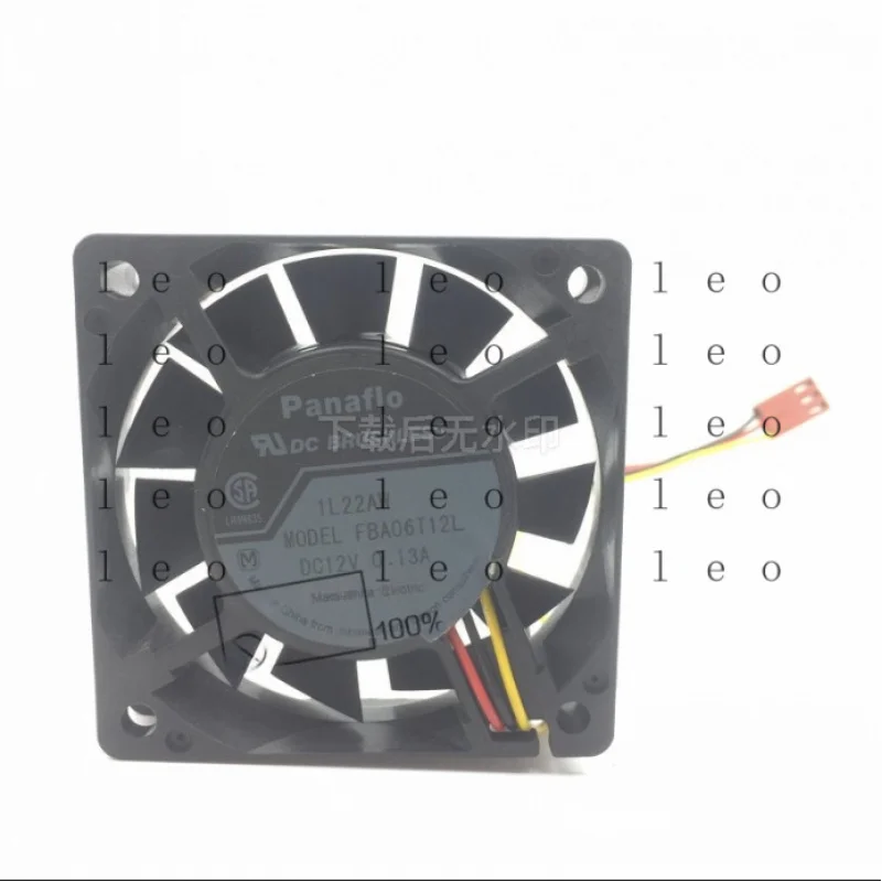 AA  for  PANAFLO FBA06T12L DC12V 0.13A 6CM 6015 3-wire cooling fan
