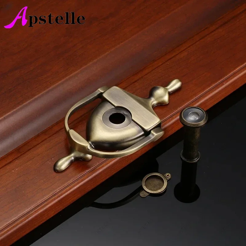 

APSTELLE Zinc Alloy Door Anti-theft Door Knocker European Minimalist Cat Eye Knocker European Pull Ring Cat Eye Knocker