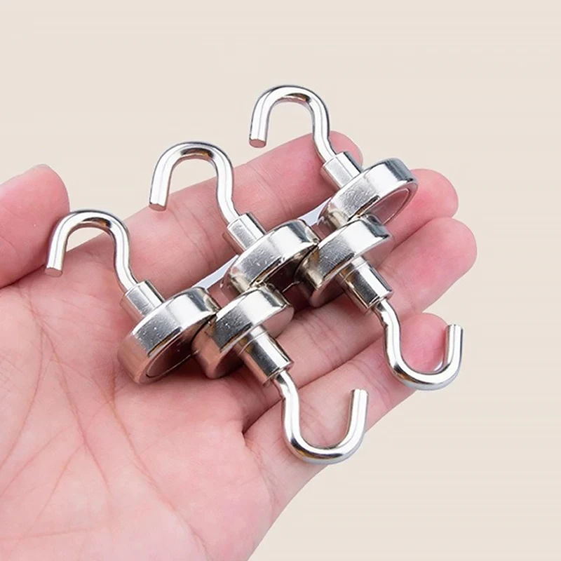 10 قطعة E20 معدن قوي السنانير المغناطيسية الحائط الثقيلة خطاف مغناطيسي مفتاح معطف معلق شماعات المنزل المطبخ الحمام التخزين #6