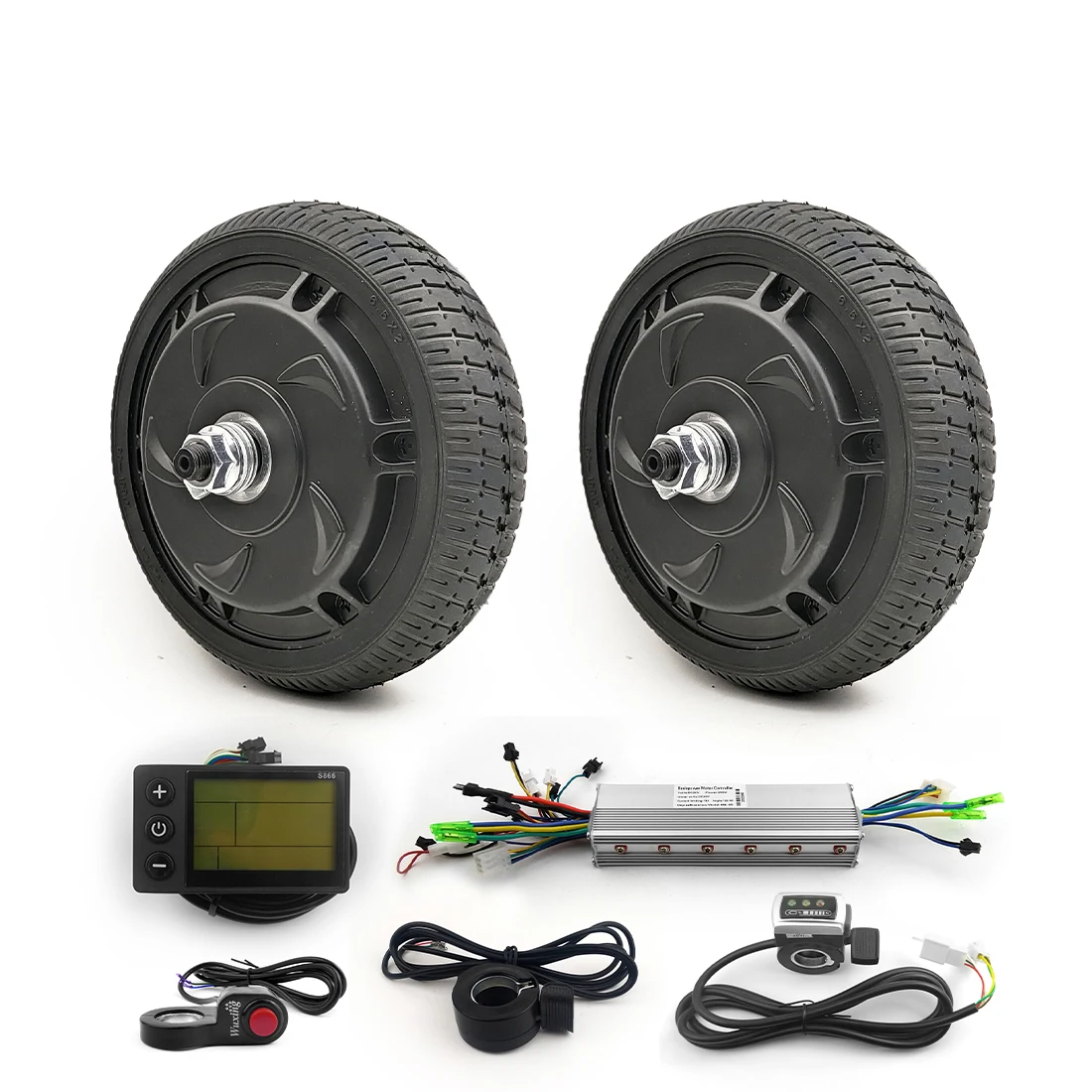 6.5 Inch Wheel Dual Drive Electric Scooter Cart 24V 36V 48V 350W Brushless Hub Motor Kit