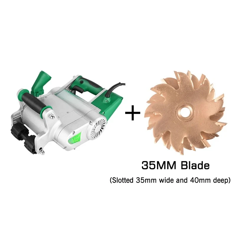 1100W Electric Wall Chaser Groove Cutting Machine Wall Slotting Machine Concrete Wall Cutting Machine 35MM/25MM