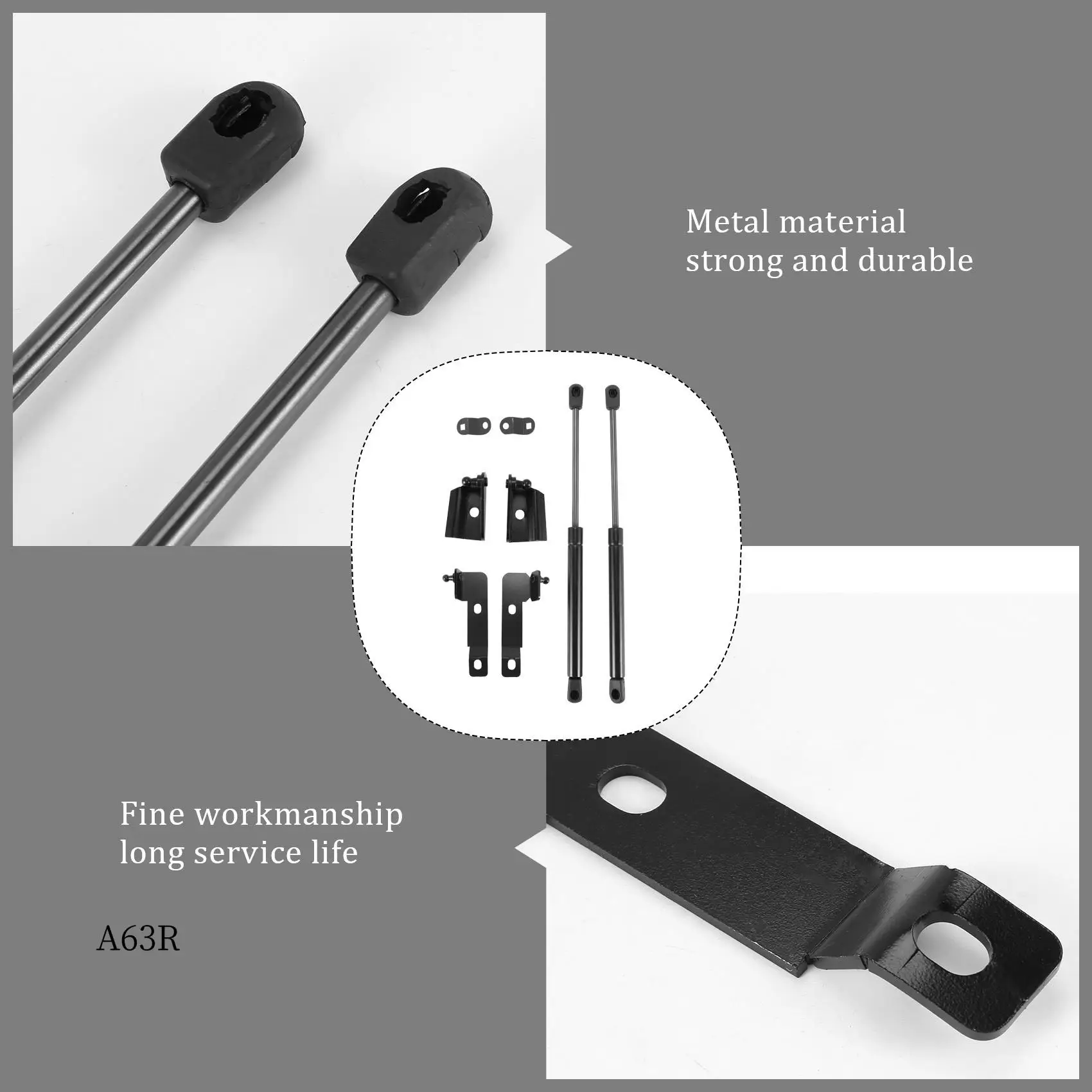 

AR-Car Front Bonnet Hood Cover Support Kit Gas Struts Lift Support For Nissan Frontier Navara D40 2004-2018 For Pathfinder (R51)
