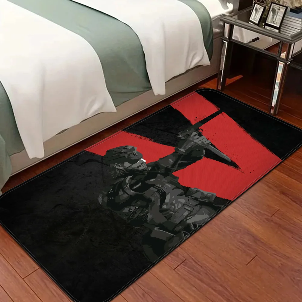 MGS Metal Gear Solid  Floor Mat Bathroom Mat Kids Room Bedroom Decoration Balcony Anti-Slip Doormat Living Room Welcome Rug