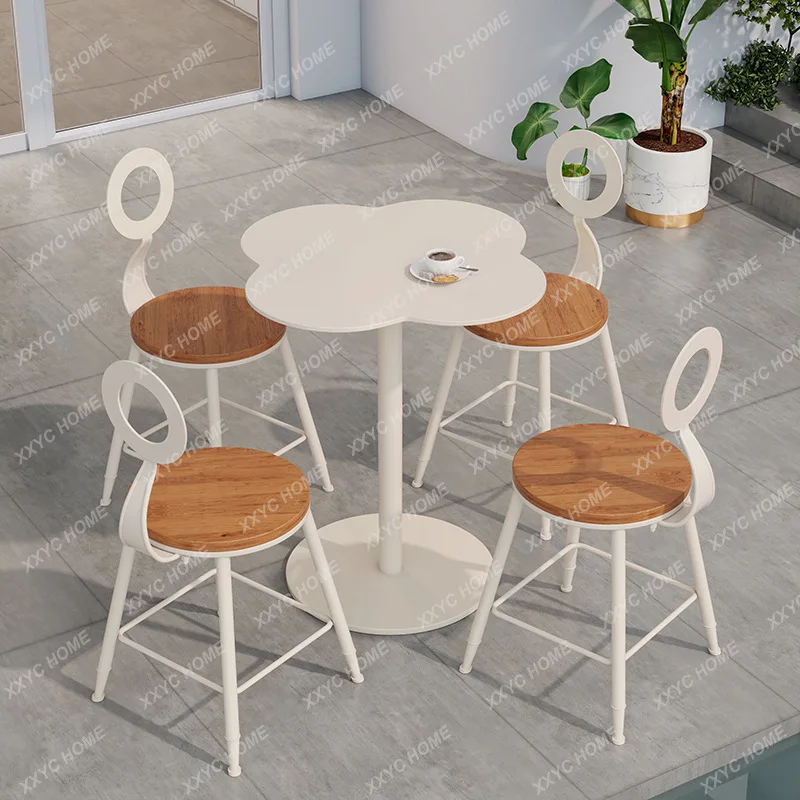 Combinação de mesa e cadeira de lazer para varanda e mesa ao ar livre