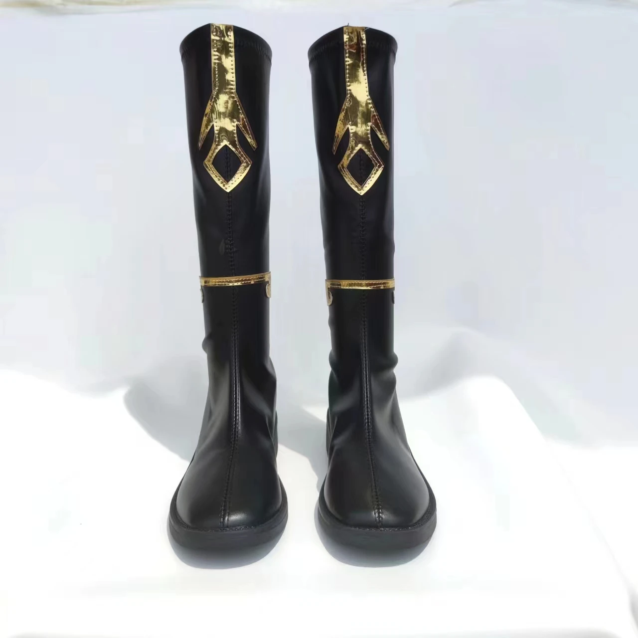 Fulujiacos Game Genshin Impact Lost Abyss Zhongli Cosplay Shoes Halloween Women Men New Long Boots