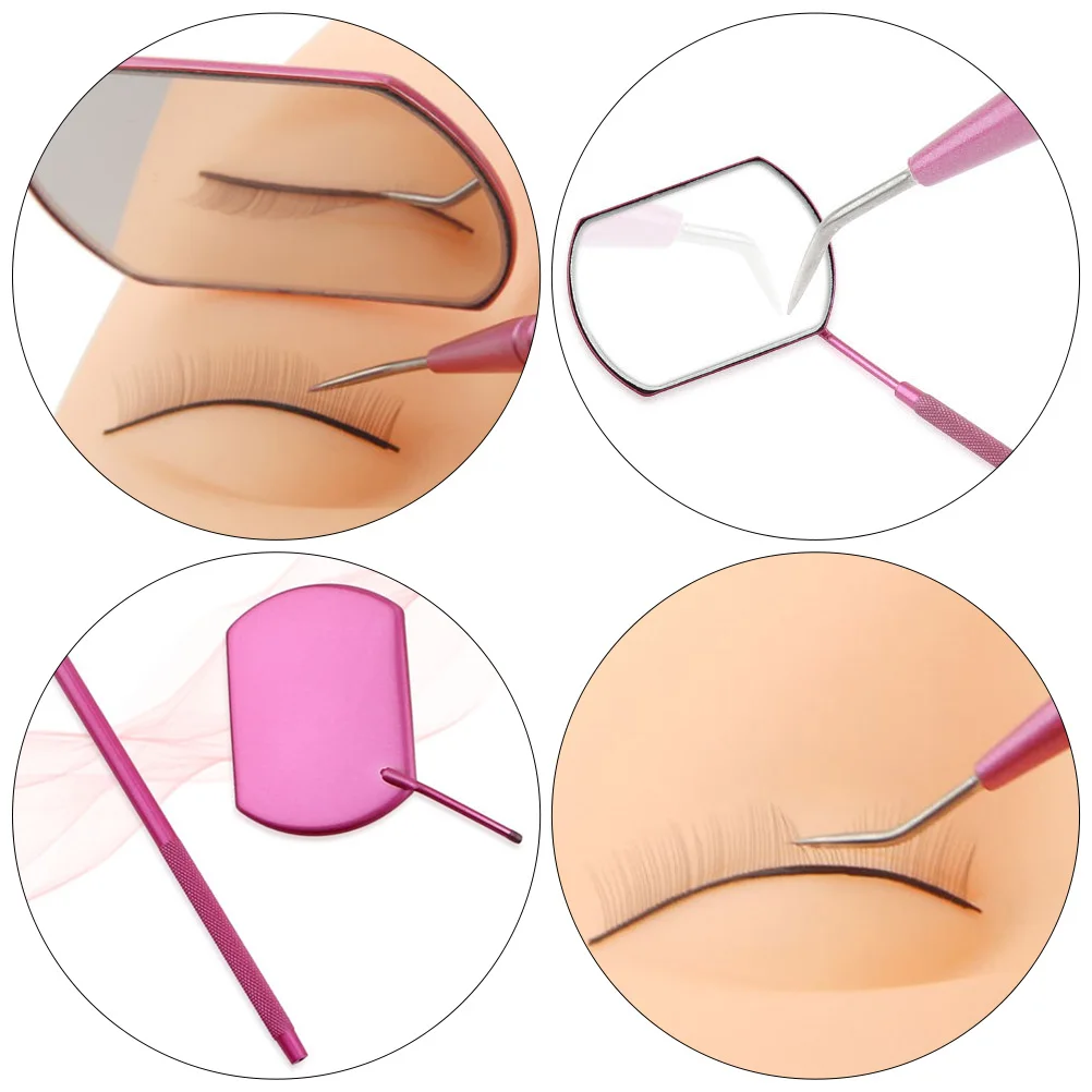 

1 Set Set Assistant Grafted Salon Grafting Portable Mirror Lash Extension Supply Women Beauty Tool Extension Rod Girl Eyelash