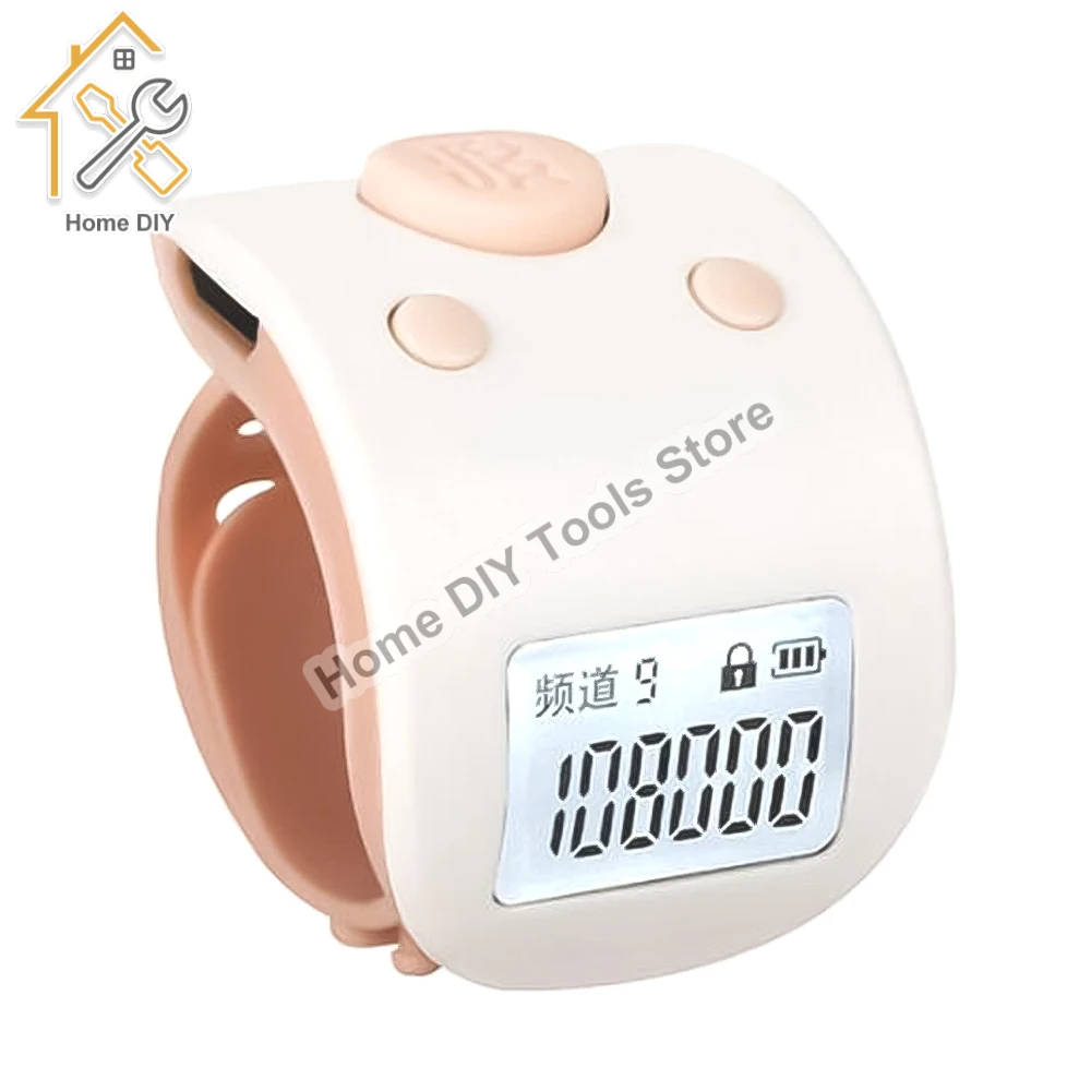 Rechargeable Digital Finger Ring LCD Electronic Hand Tally Counter 6 Channel Digit Buddha Beads Prayer Counter Clicker