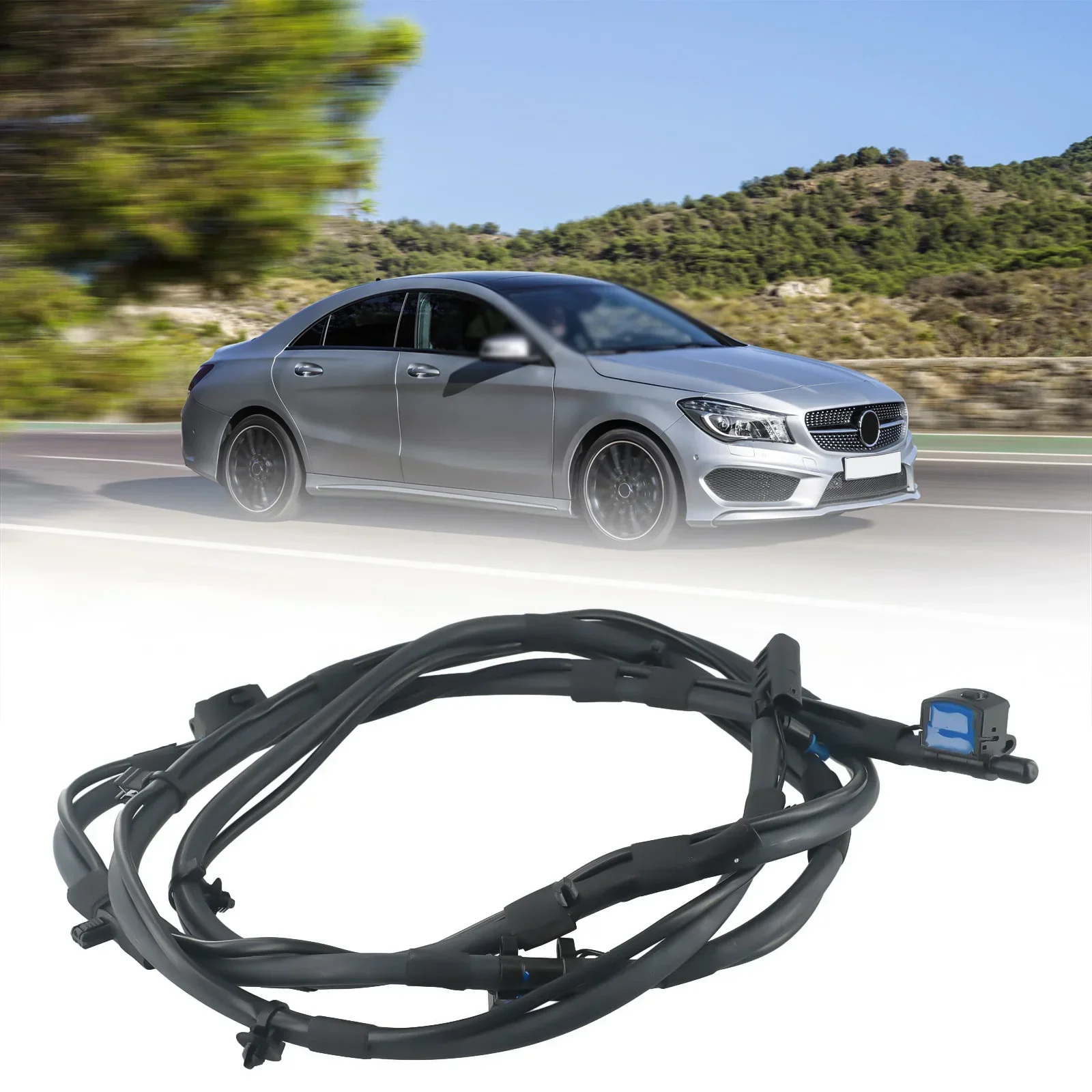 

For Mercedes ClA250 2014-18 Assembly Washer Nozzle 1768600192 Black Front Windshield Heated Plastic High Quality