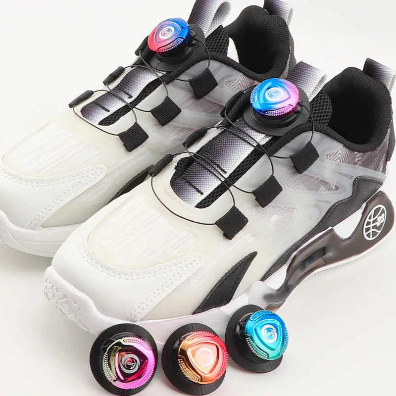 New Colourful Automatic Shoelaces for Sneakers No Tie Shoe Laces Swivel Buckle Shoelace Without Ties Adult Kids Shoe Accessories