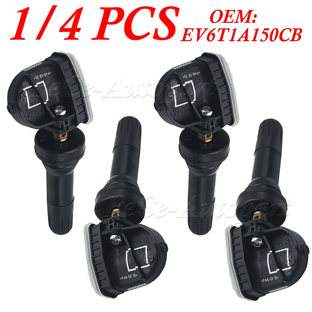 1/4PCS EV6T-1A180-CB EV6T1A150CB Tire Pressure Sensor TPMS 433MHz For Ford C-Max Mondeo Kuga Grand Focus Fiesta Ranger