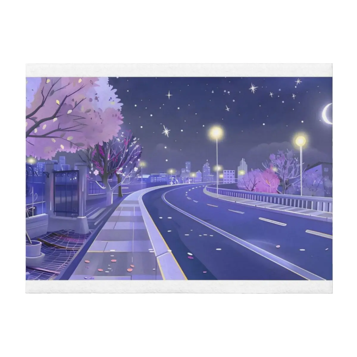 

Cherry Blossom Road Throw Blanket for sofa Blankets For Baby Blankets For Sofas Decorative Throw Blankets