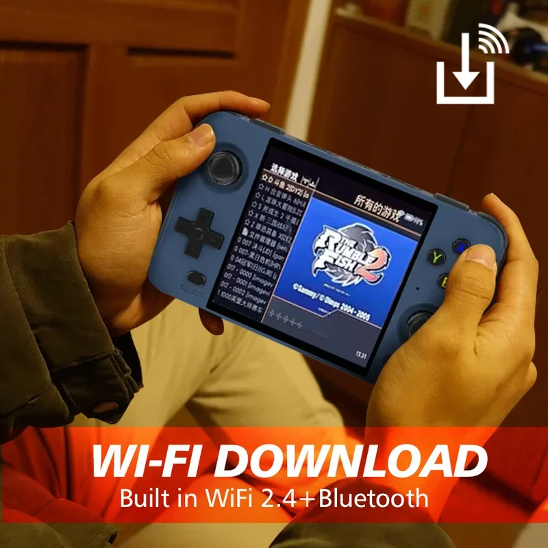Imagem -03 - Console de Videogame Portátil Retro Sistema Linux 720x720 Polegada Ips Tela Wifi Rk3566 Pocket Player Portátil Novo R40s