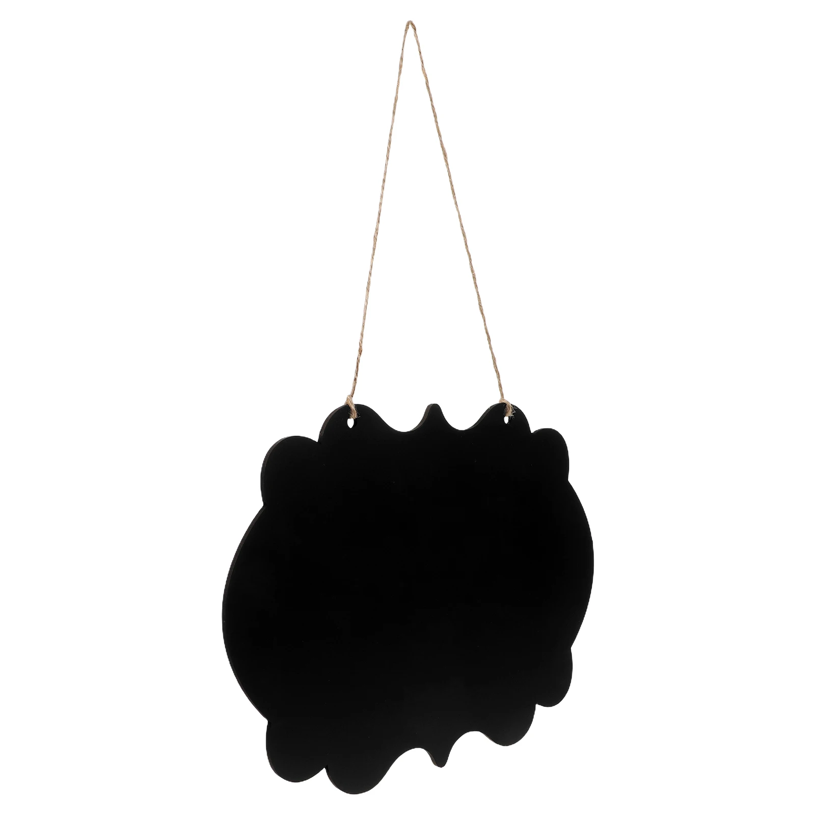 1pcs Rustic Double-Sided Wooden Chalkboard Hanging Sign For Home Office Restaurant Decorative Message Memo Board With Jute Rope