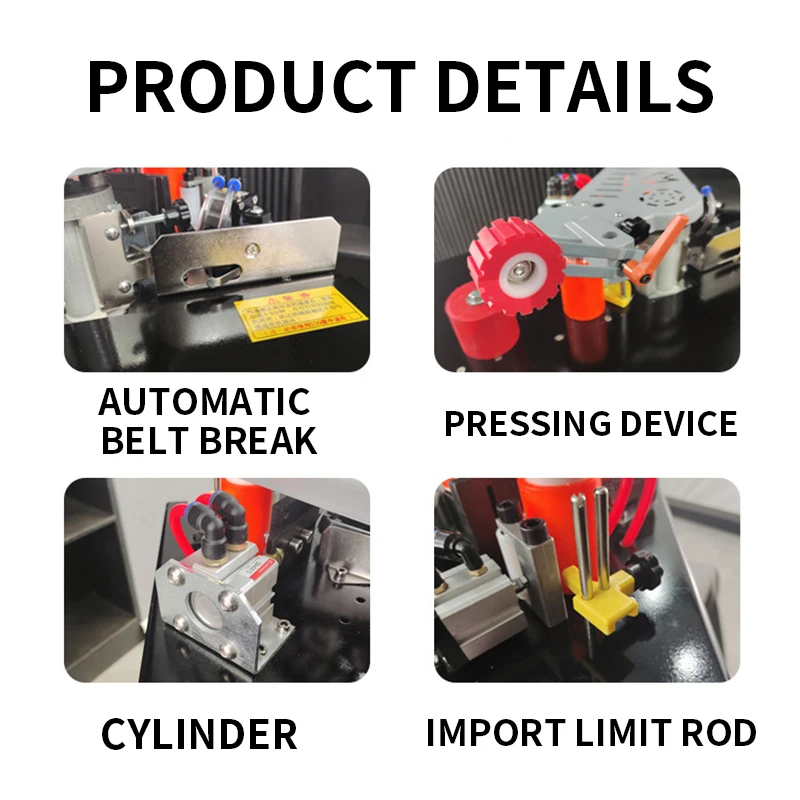 Microcomputer Edge Banding Machine Woodworking Home Improvement Portable Edge Banding Machine Curved and Straight Dual-purpose