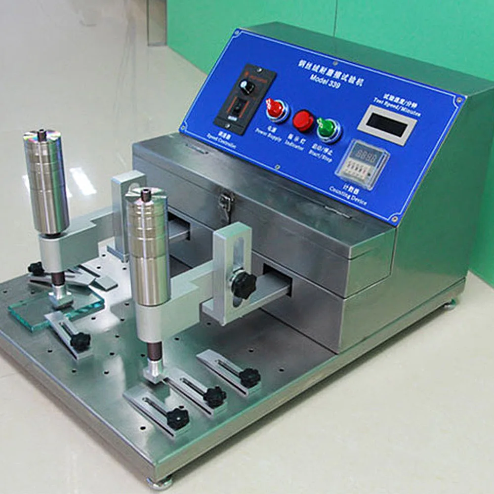 2026 0-50mm Adjustable Alcohol Rubber Abrasion Test Machine 220V Steel Wool Friction Tester Fine Friction Testing Machine